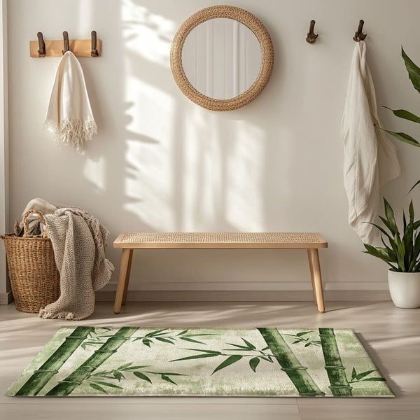 Bamboo Harmony Rug - Tranquil Nature-Inspired Home Décor