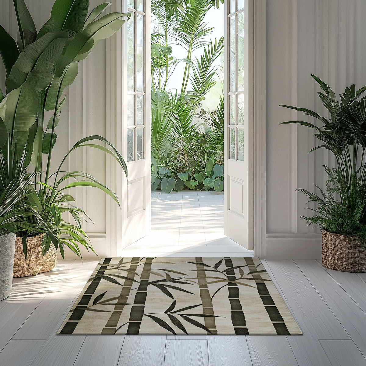 Oriental Bamboo Rug