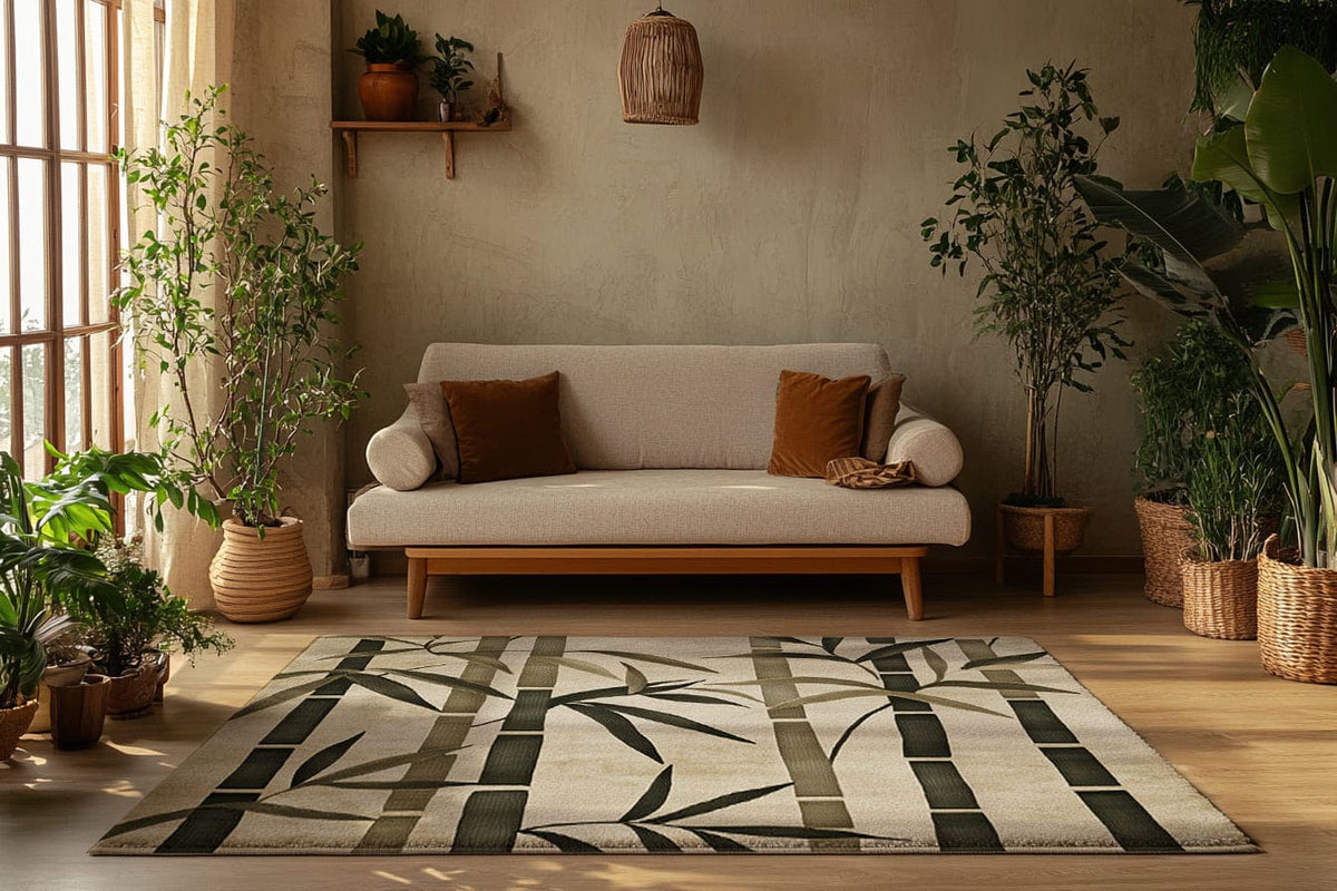 Oriental Bamboo Rug