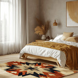 Bohemian Firelight Tapestry Rug | Nature - Inspired Rug by districtoasis