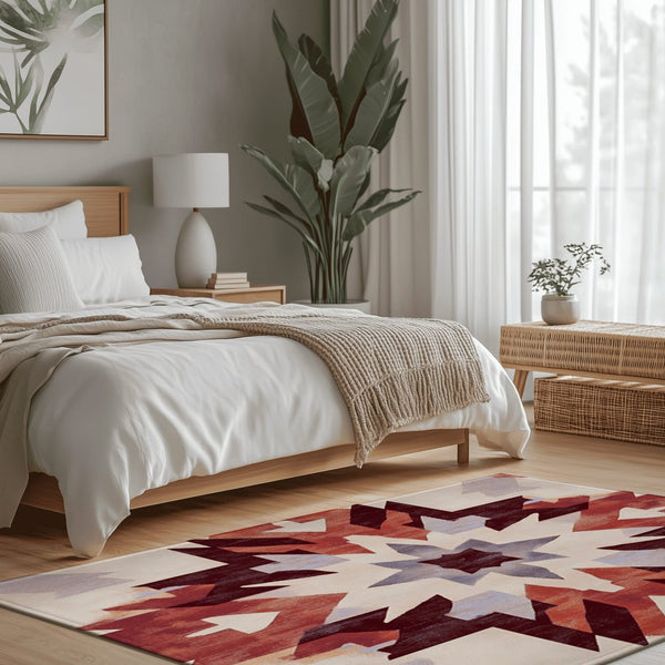 Bohemian Firelight Tapestry Rug | Nature - Inspired Rug by districtoasis