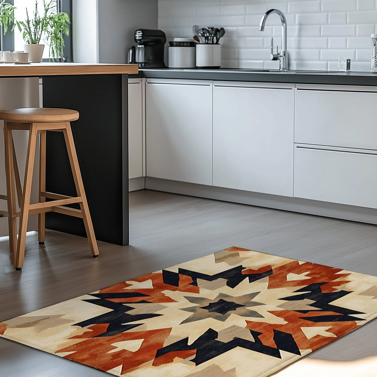 Bohemian Firelight Tapestry Rug | Nature - Inspired Rug by districtoasis