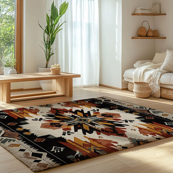 Bohemian Area Rug - Southwestern Design for Cozy Spaces