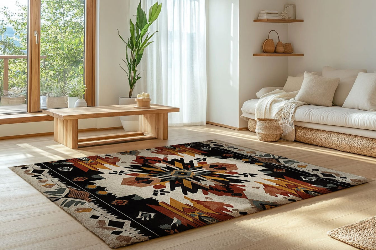 Bohemian Area Rug - Southwestern Design for Cozy Spaces