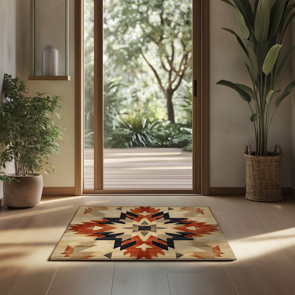 Bohemian Bronze – Nature-Inspired Area Rug