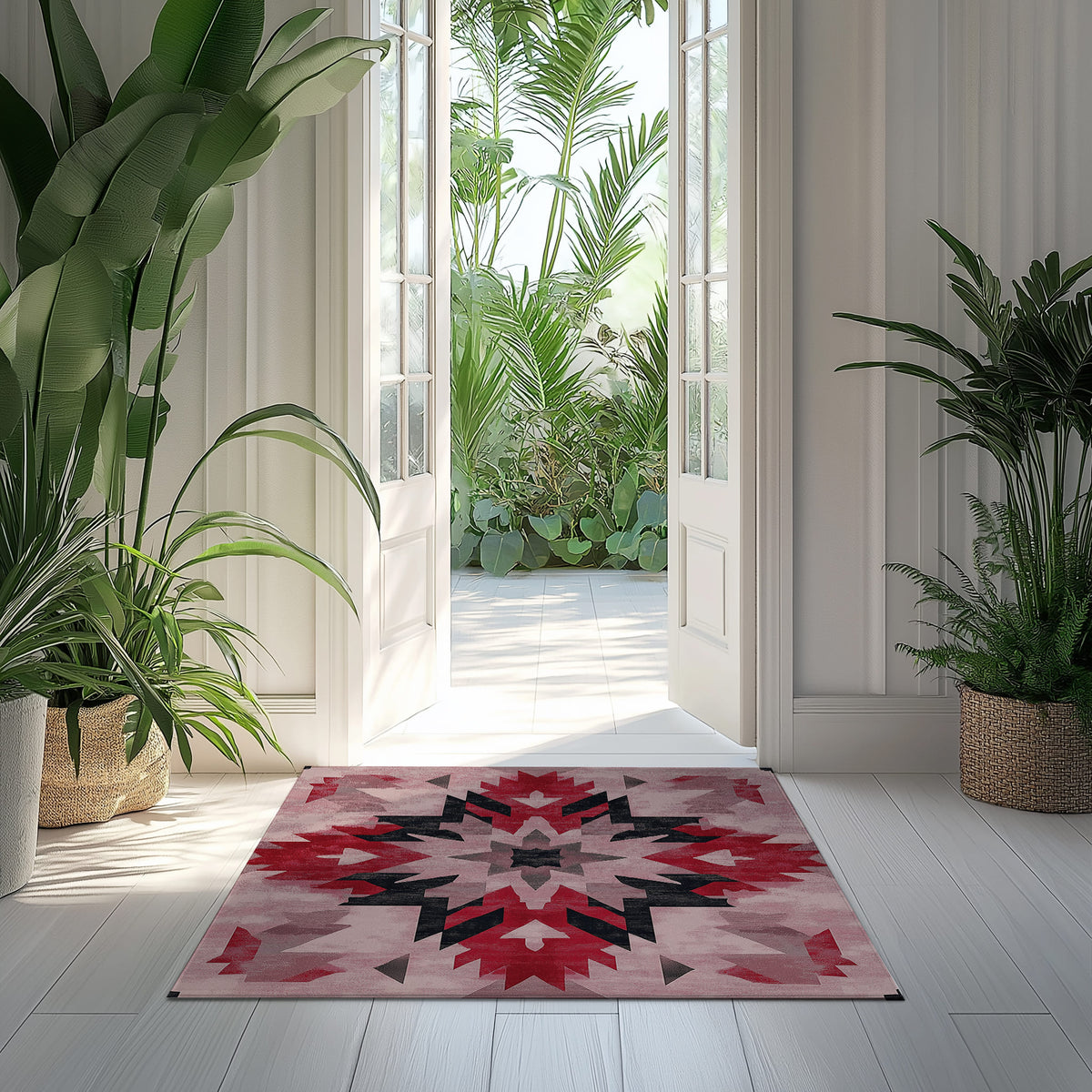 Bohemian Fire – Nature-Inspired Area Rug