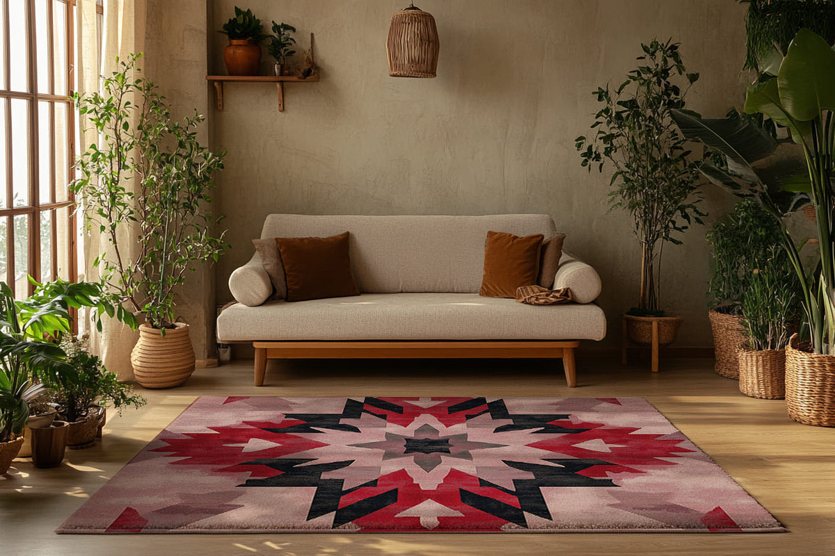 Bohemian Fire – Nature-Inspired Area Rug