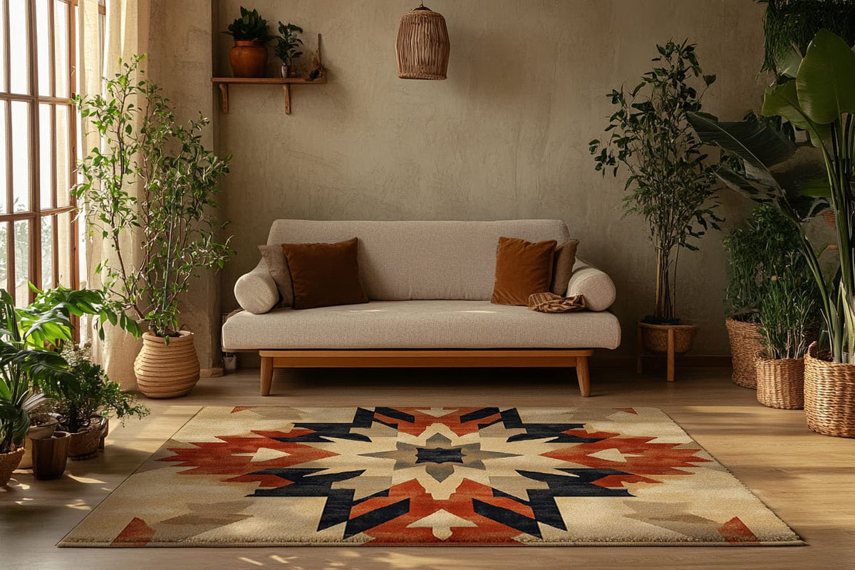 Bohemian Firelight Tapestry Rug