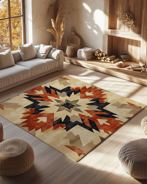 Bohemian Firelight Tapestry Rug