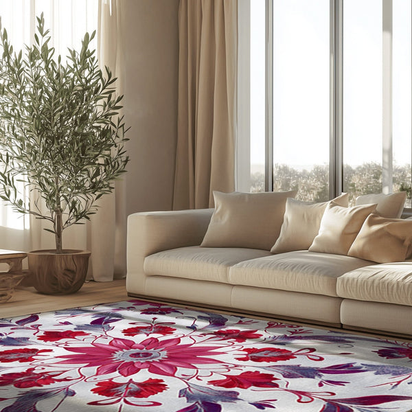 Botanical Elegance Rug | Nature - Inspired Rug by districtoasis