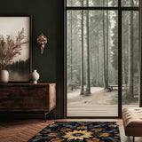 Botanical Elegance Rug | Nature - Inspired Rug by districtoasis