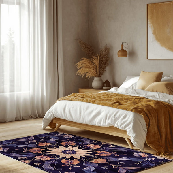 Botanical Elegance Rug | Nature - Inspired Rug by districtoasis