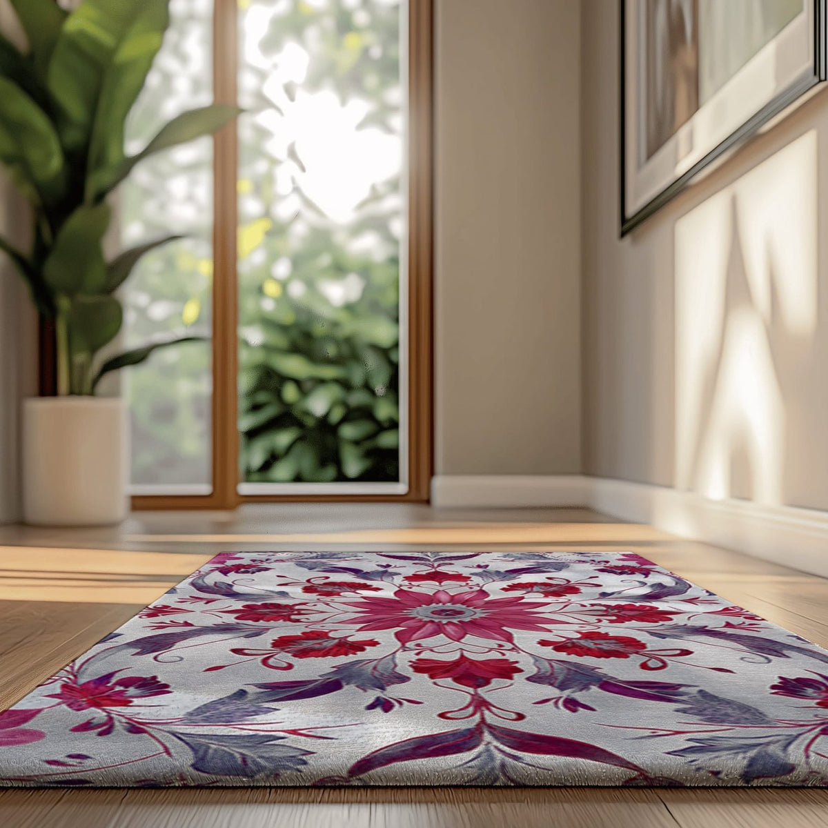 Botanical Elegance Rug | Nature - Inspired Rug by districtoasis