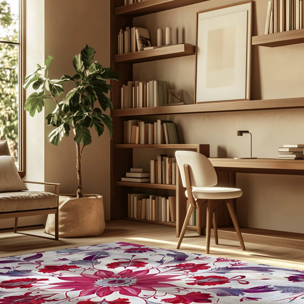 Botanical Elegance Rug | Nature - Inspired Rug by districtoasis