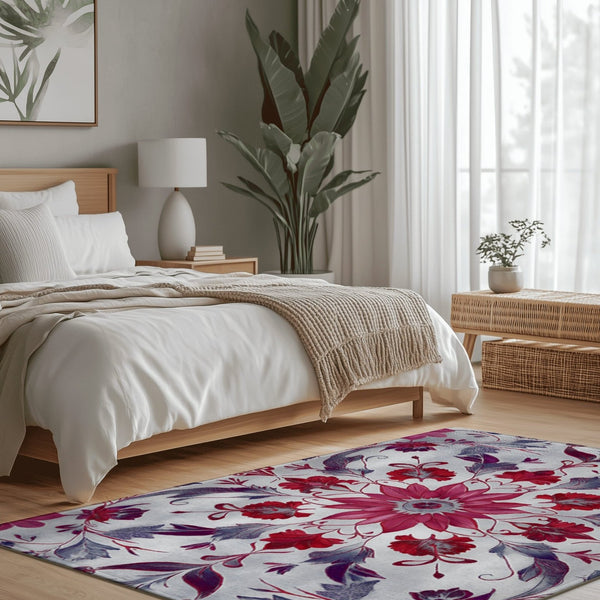 Botanical Elegance Rug | Nature - Inspired Rug by districtoasis