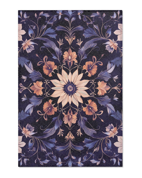 Botanical Elegance Rug | Nature - Inspired Rug by districtoasis