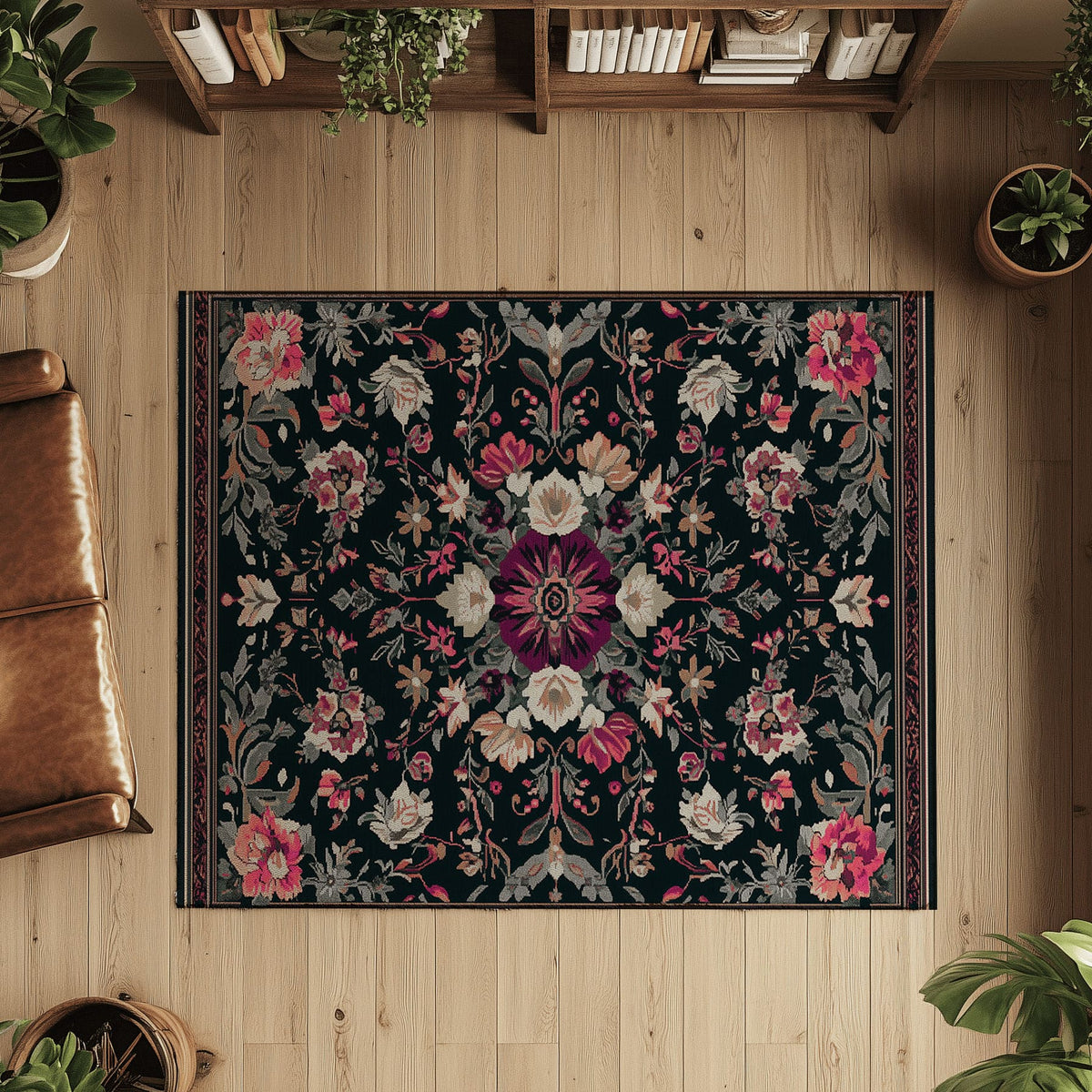 Midnight Bloom Rug