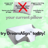 The Original DreamAlign™ Contour Pillow - districtoasis - Gray