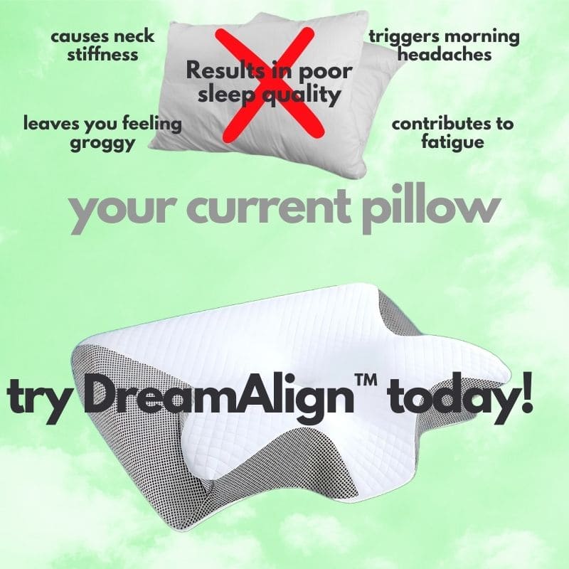 The Original DreamAlign™ Contour Pillow - districtoasis - Gray