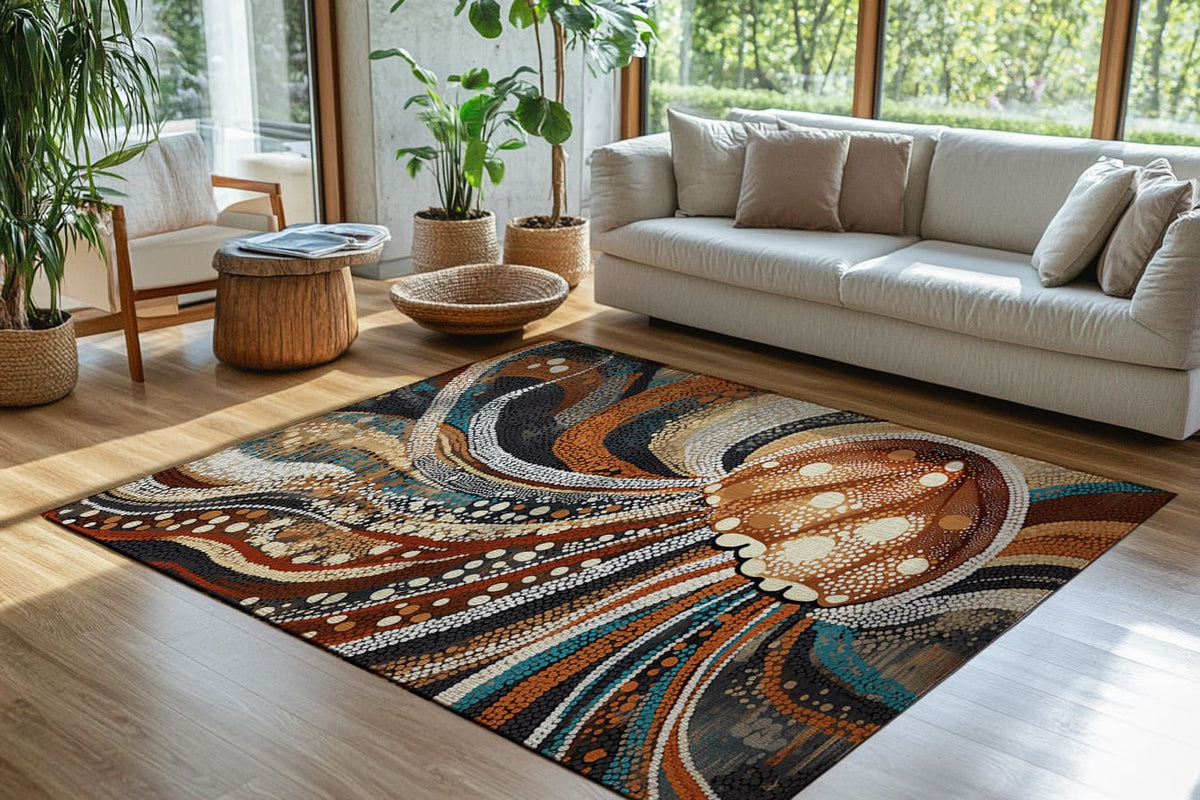 Marine Grace Rug - Ocean-Inspired Coastal Elegance