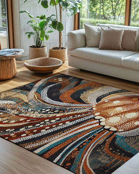 Marine Grace Rug - Ocean-Inspired Coastal Elegance