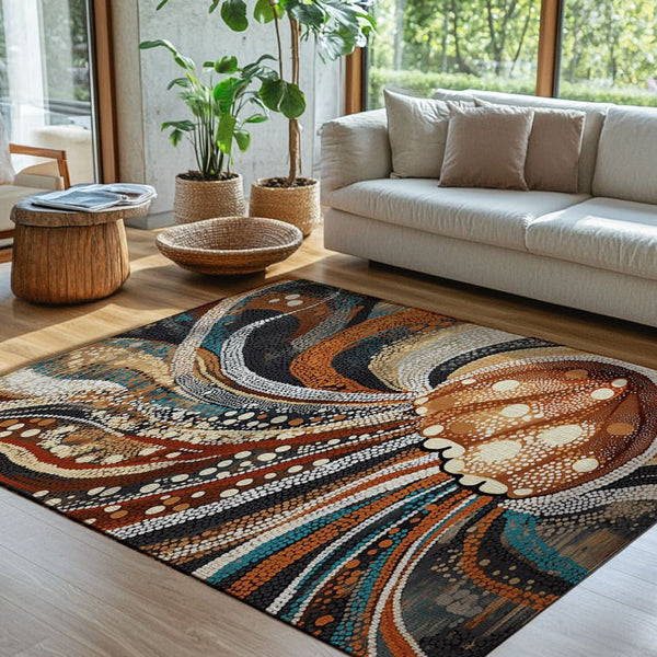 Marine Grace Rug - Ocean-Inspired Coastal Elegance