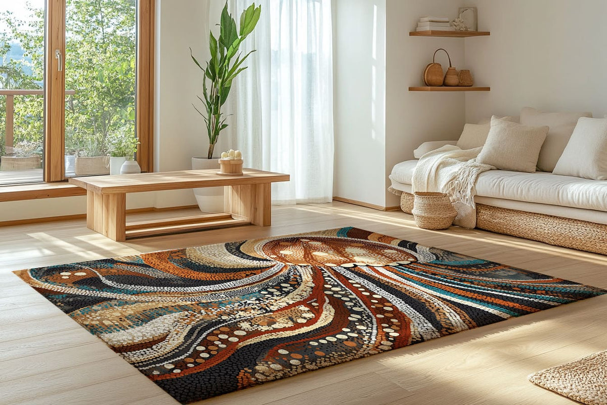 Marine Grace Rug - Ocean-Inspired Coastal Elegance