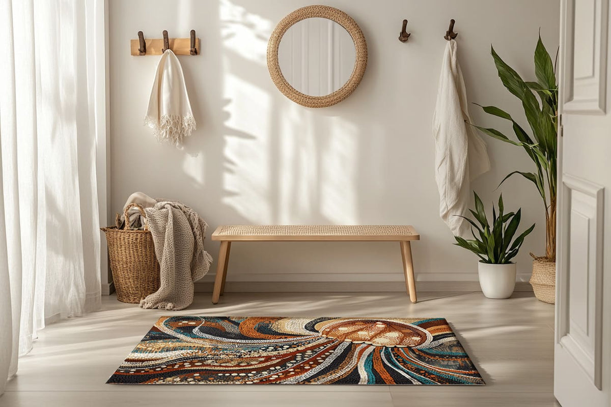 Marine Grace Rug - Ocean-Inspired Coastal Elegance