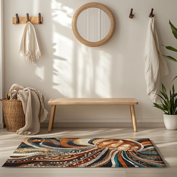 Marine Grace Rug - Ocean-Inspired Coastal Elegance