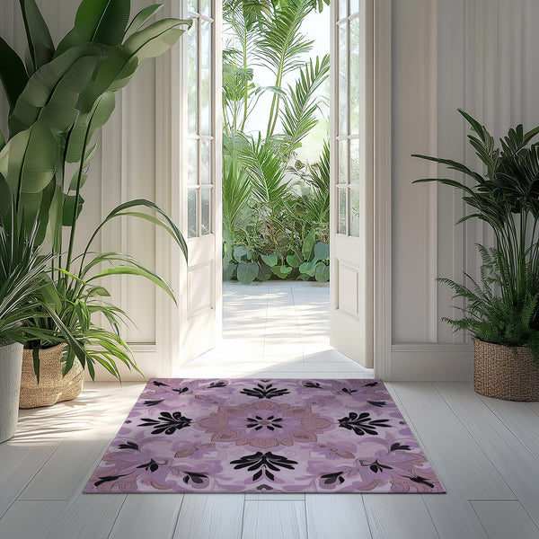 Earthy Pink – Nature-Inspired Area Rug