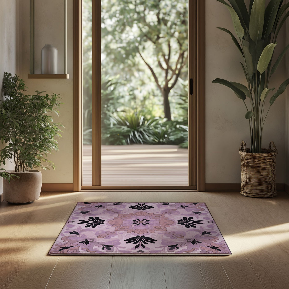 Earthy Pink – Nature-Inspired Area Rug