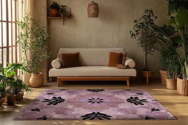 Earthy Pink – Nature-Inspired Area Rug