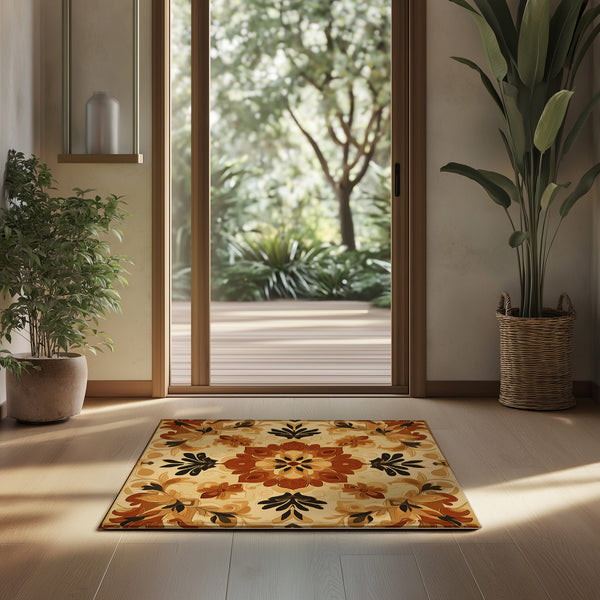 Earthy Vibrance – Nature-Inspired Area Rug