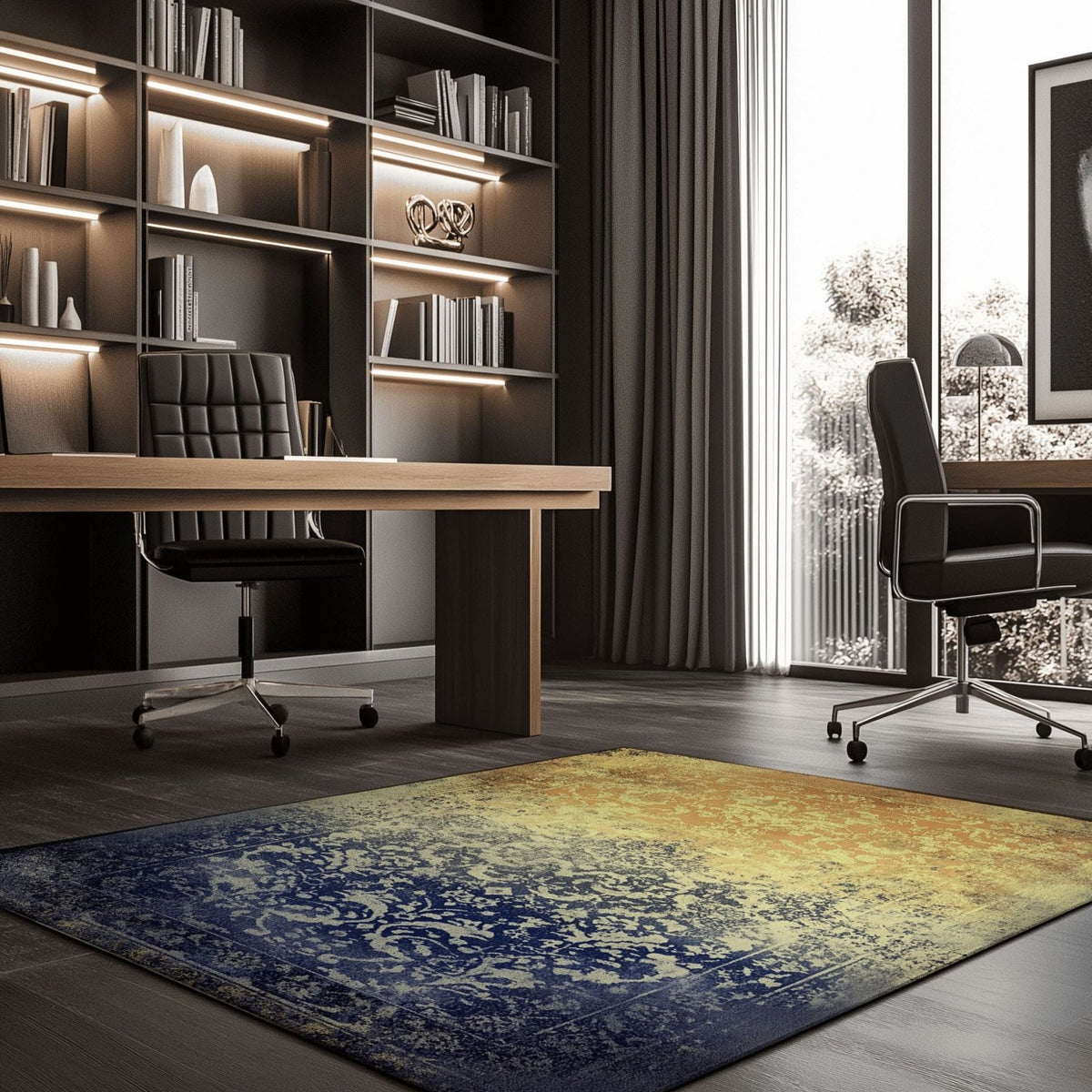 Eclipse of the Elements Rug | Nature - Inspired Rug by districtoasis