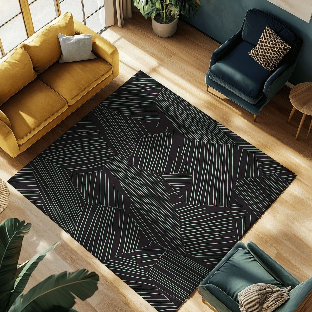 Ethereal Leafwork Rug | Nature - Inspired Rug by districtoasis