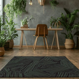 Ethereal Leafwork Rug | Nature - Inspired Rug by districtoasis