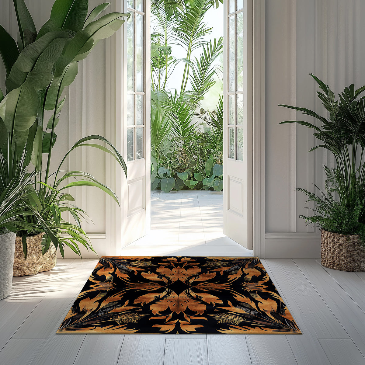 Exotic Feathers Bronze – Nature-Inspired Area Rug