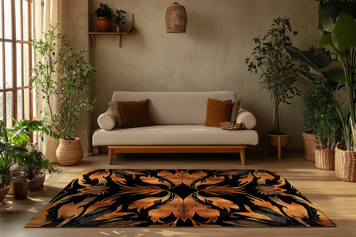 Exotic Feathers Bronze – Nature-Inspired Area Rug