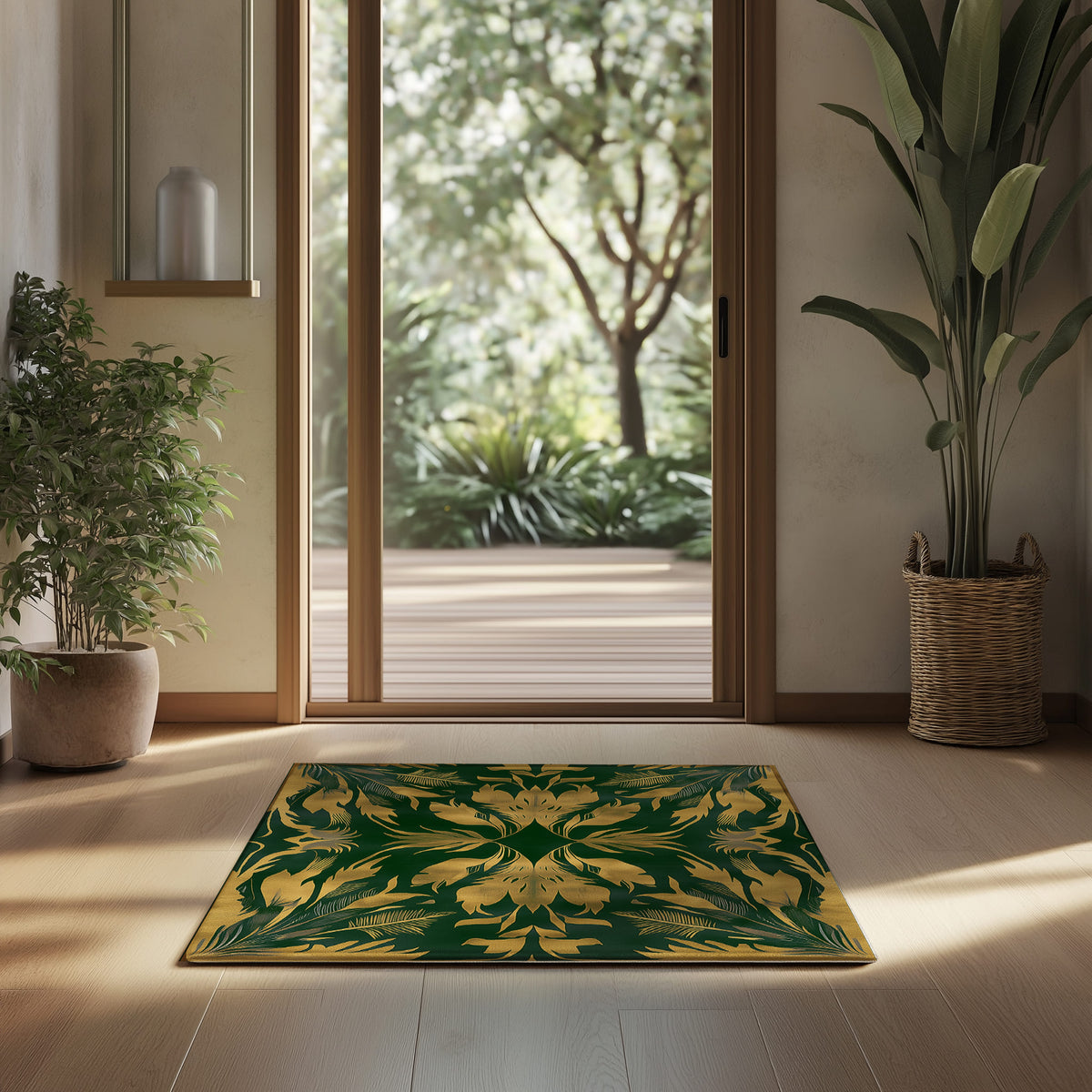 Exotic Feathers Emerald – Nature-Inspired Area Rug