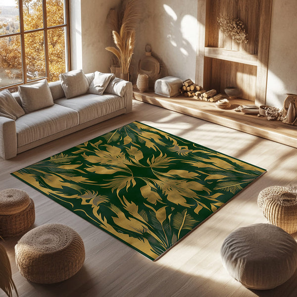 Exotic Feathers Emerald – Nature-Inspired Area Rug