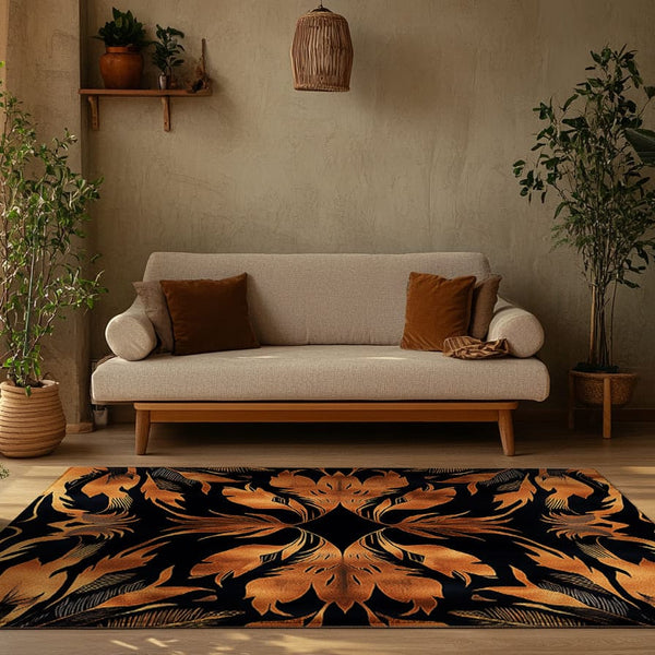 Golden Feather Radiance Rug