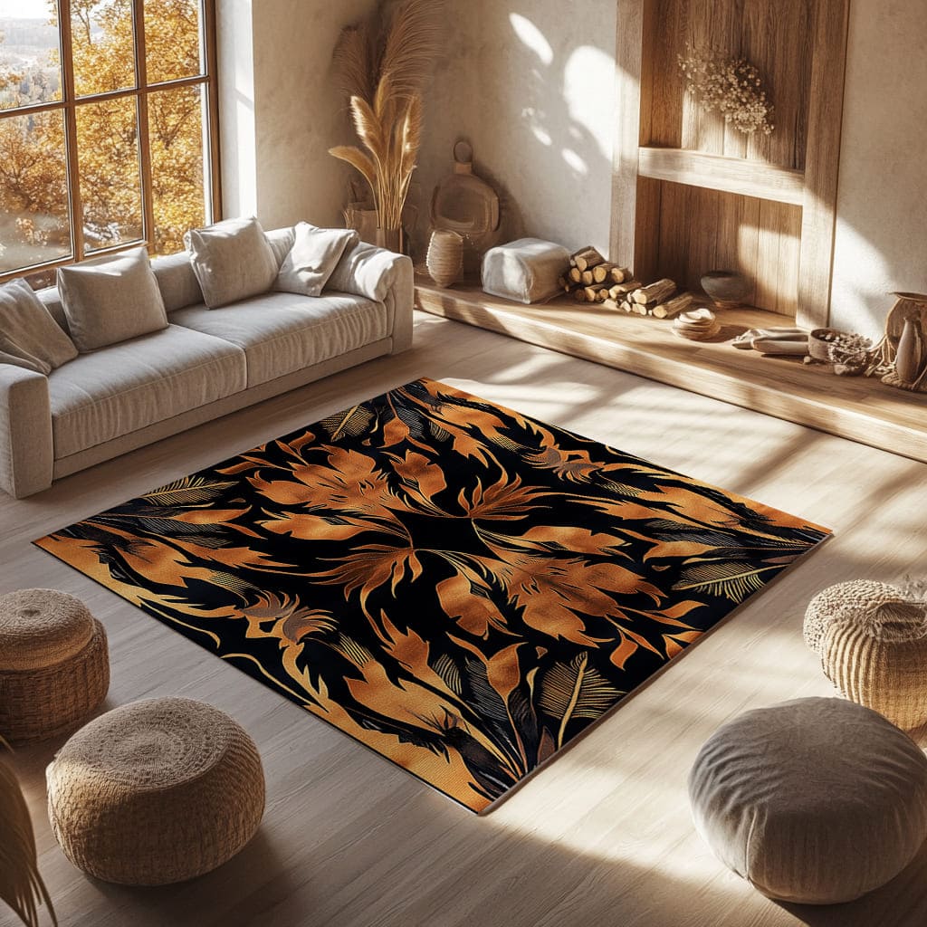 Golden Feather Radiance Rug