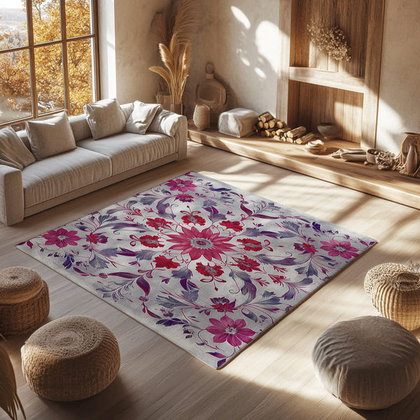 Exotic Light Flora – Nature-Inspired Area Rug