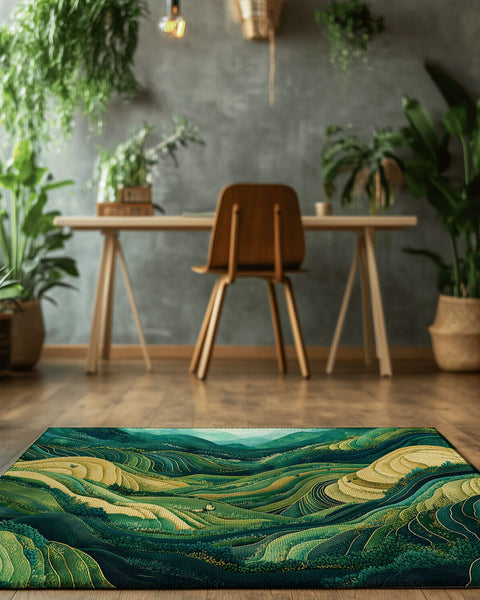 Rice Terraces Rug