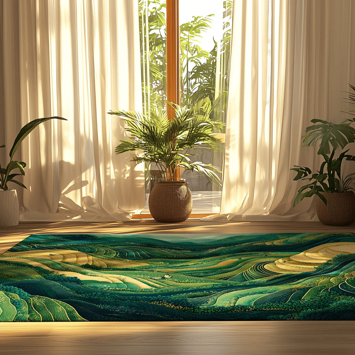 Rice Terraces Rug