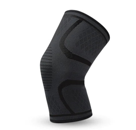 FlexFit Pro™ High-Performance Fitness Compression Knee Pad - districtoasis - Black with Grey / L