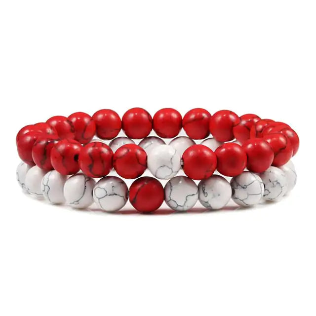 UnityBand™ Stylish Unisex Bracelet for All - districtoasis - 8mm white red
