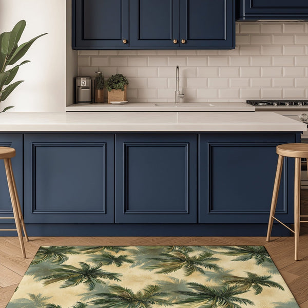 Maldivian Palm Oasis Rug | Nature - Inspired Rug by districtoasis