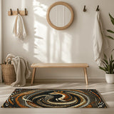 Meadow Whisper Rug - Nature - Inspired Dot Art Elegance | Nature - Inspired Rug by districtoasis