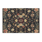 Midnight Bloom Rug | Nature - Inspired Rug by districtoasis